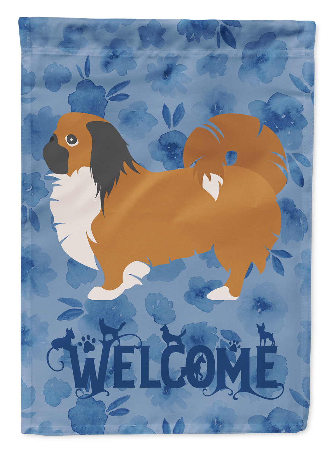 Pekingese Welcome Flag Garden Size CK6165GF  the-store.com.