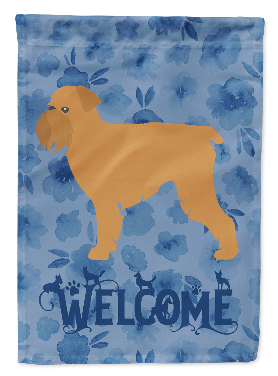 Brussels Griffon Welcome Flag Garden Size CK6167GF  the-store.com.