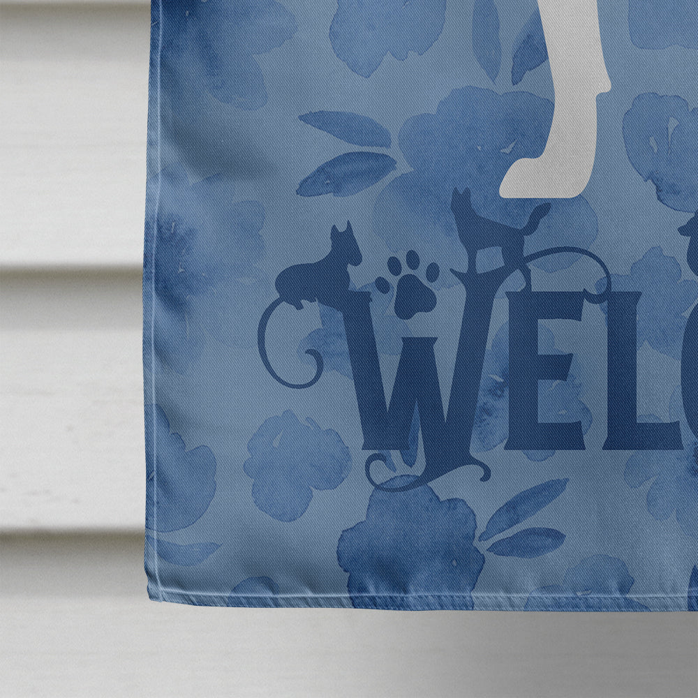 Boston Terrier Welcome Flag Canvas House Size CK6171CHF  the-store.com.