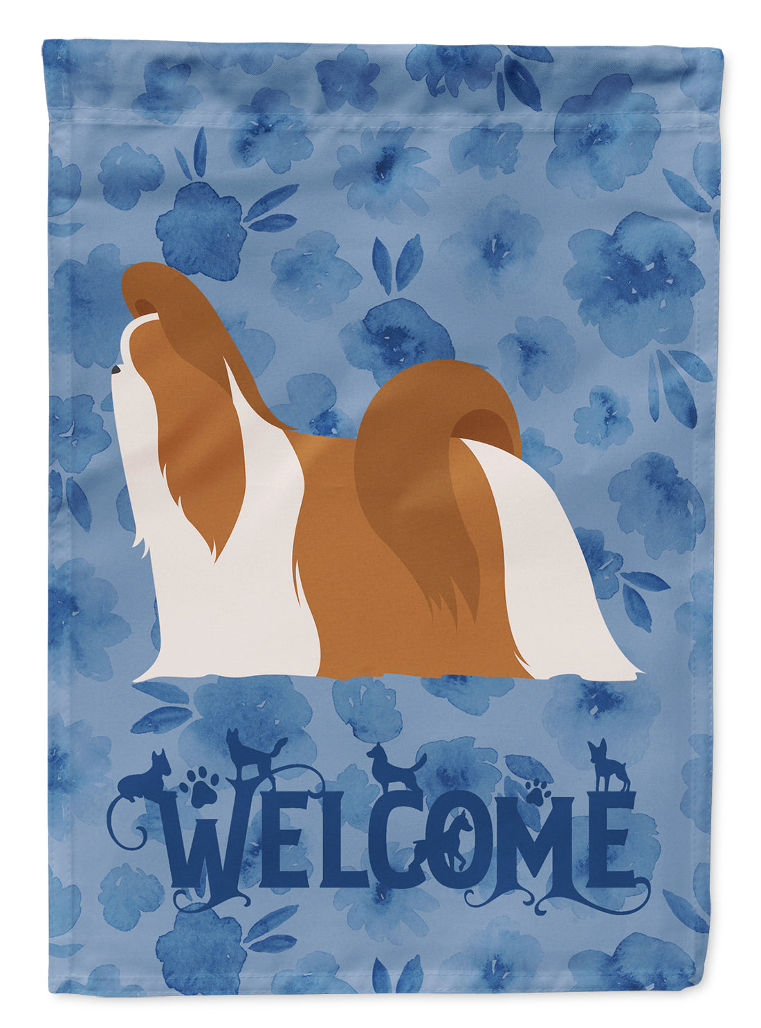 Shih Tzu Welcome Flag Garden Size CK6173GF  the-store.com.