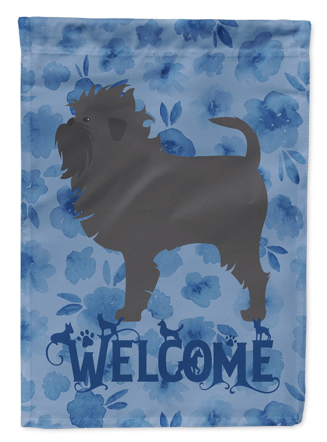 Affenpinscher Welcome Flag Garden Size CK6175GF  the-store.com.