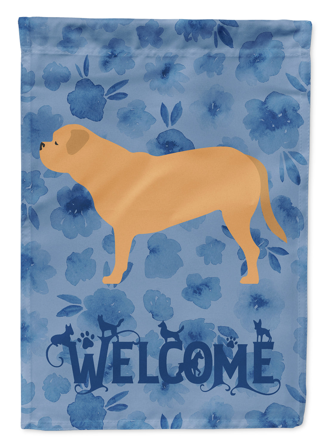 Dogue de Bordeaux Welcome Flag Canvas House Size CK6197CHF  the-store.com.