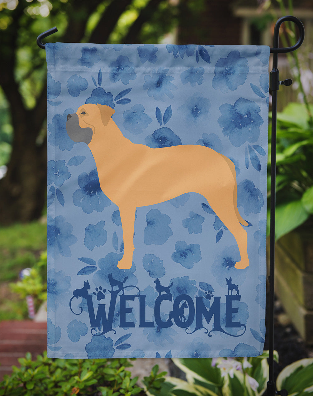 Bullmastiff Welcome Flag Garden Size CK6198GF  the-store.com.