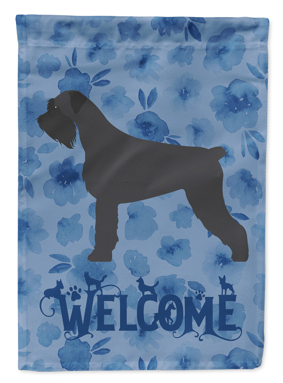 Giant Schnauzer Welcome Flag Garden Size CK6200GF  the-store.com.