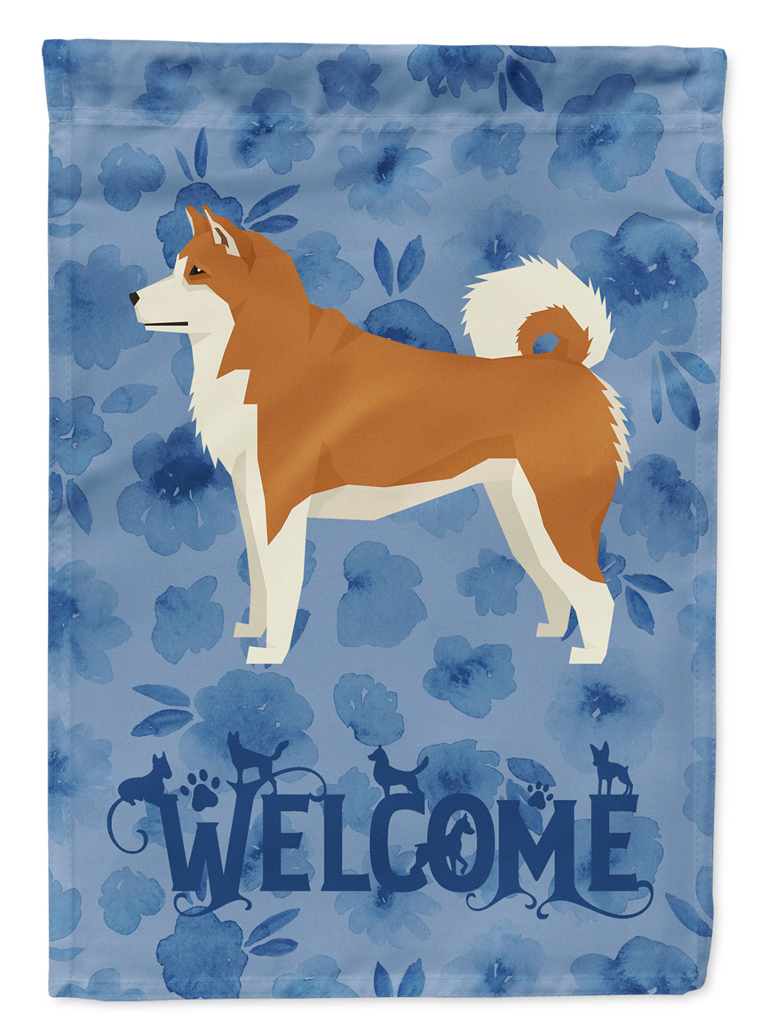 Akita Welcome Flag Garden Size CK6216GF  the-store.com.