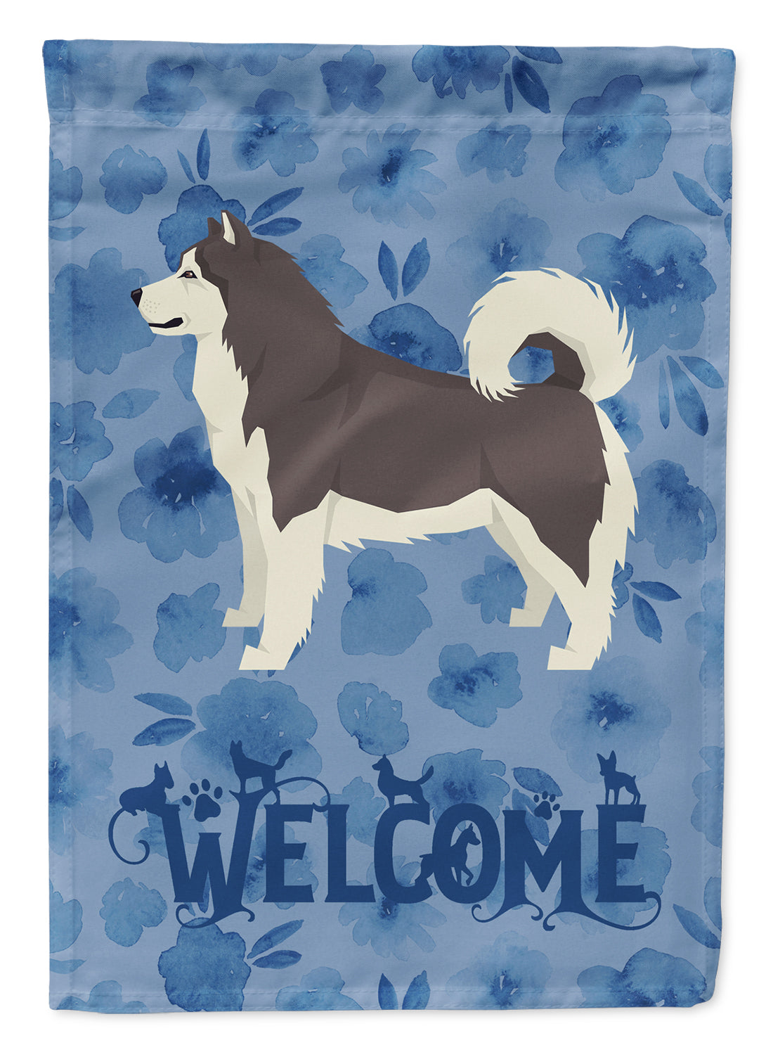 Alaskan Malamute Welcome Flag Garden Size CK6217GF  the-store.com.