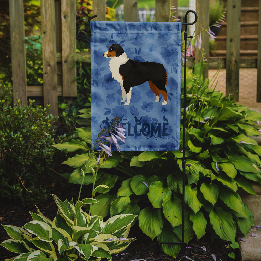 Australian Shepherd Welcome Flag Garden Size CK6220GF  the-store.com.