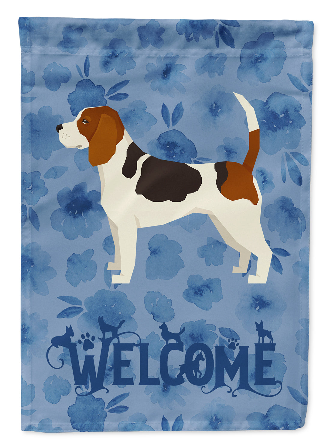 Beagle Welcome Flag Canvas House Size CK6223CHF  the-store.com.