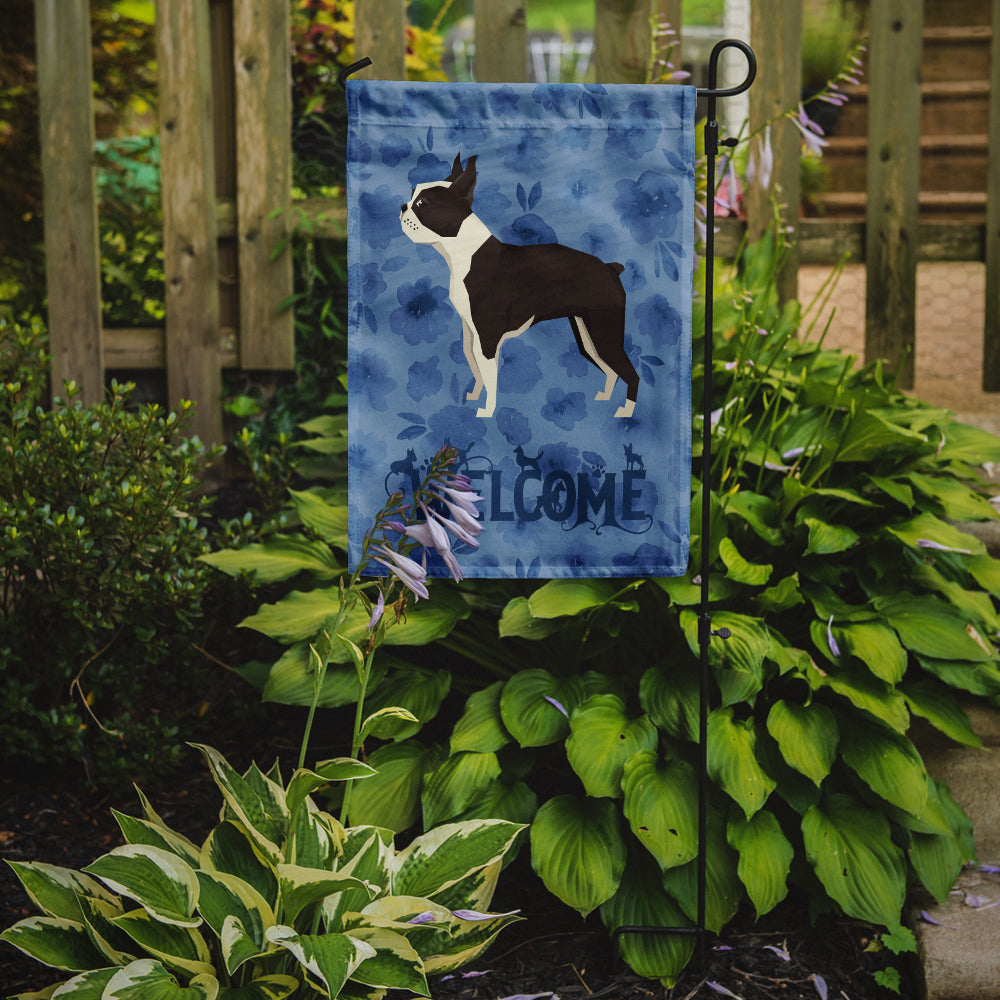 Boston Terrier Welcome Flag Garden Size CK6229GF  the-store.com.