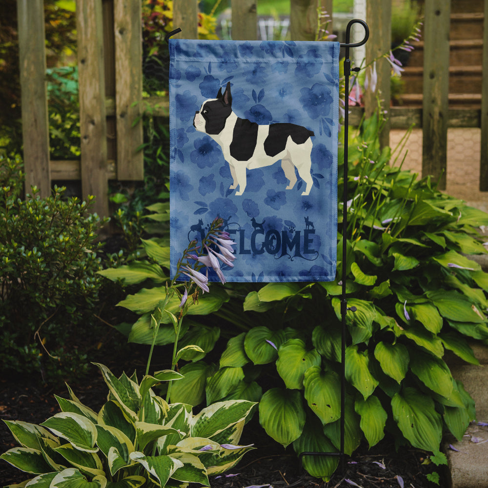 French Bulldog Welcome Flag Garden Size CK6243GF  the-store.com.