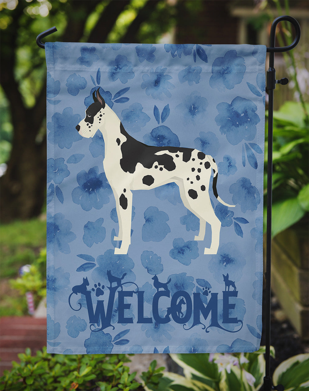 Great Dane Welcome Flag Garden Size CK6246GF  the-store.com.