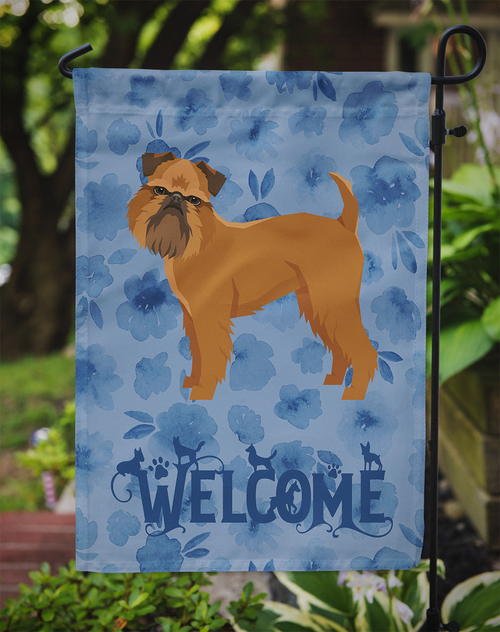 Brussels Griffon Welcome Flag Garden Size CK6248GF  the-store.com.