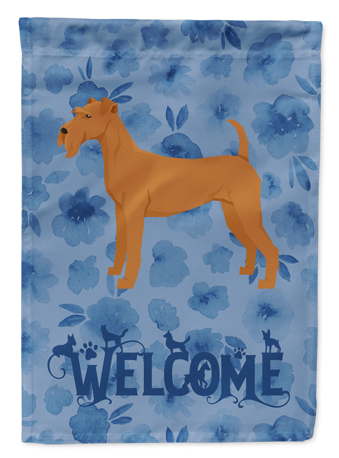 Irish Terrier Welcome Flag Canvas House Size CK6250CHF  the-store.com.