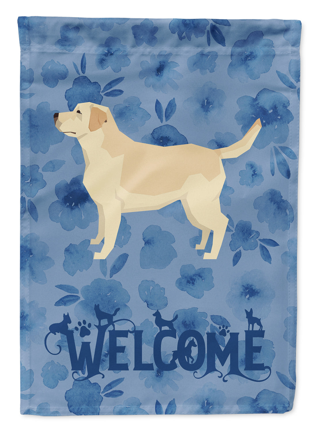 Labrador Retriever Welcome Flag Canvas House Size CK6253CHF  the-store.com.