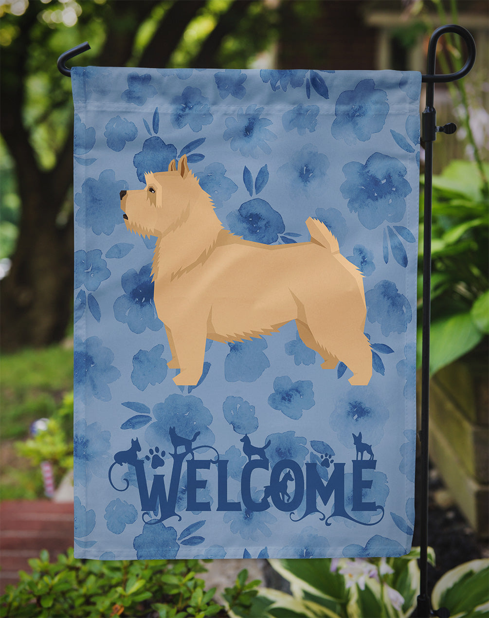 Norwich Terrier Welcome Flag Garden Size CK6255GF  the-store.com.