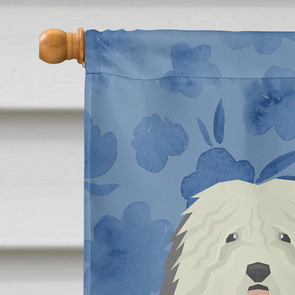 Old English Sheepdog Welcome Flag Canvas House Size CK6256CHF  the-store.com.