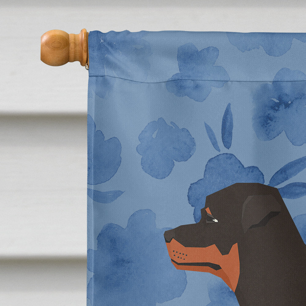 Rottweiler Welcome Flag Canvas House Size CK6262CHF  the-store.com.