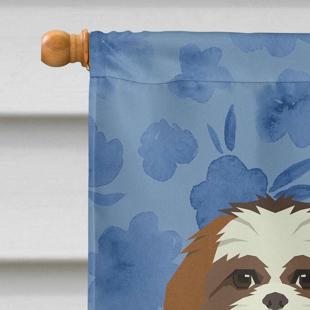 Shih Tzu Welcome Flag Canvas House Size CK6267CHF  the-store.com.