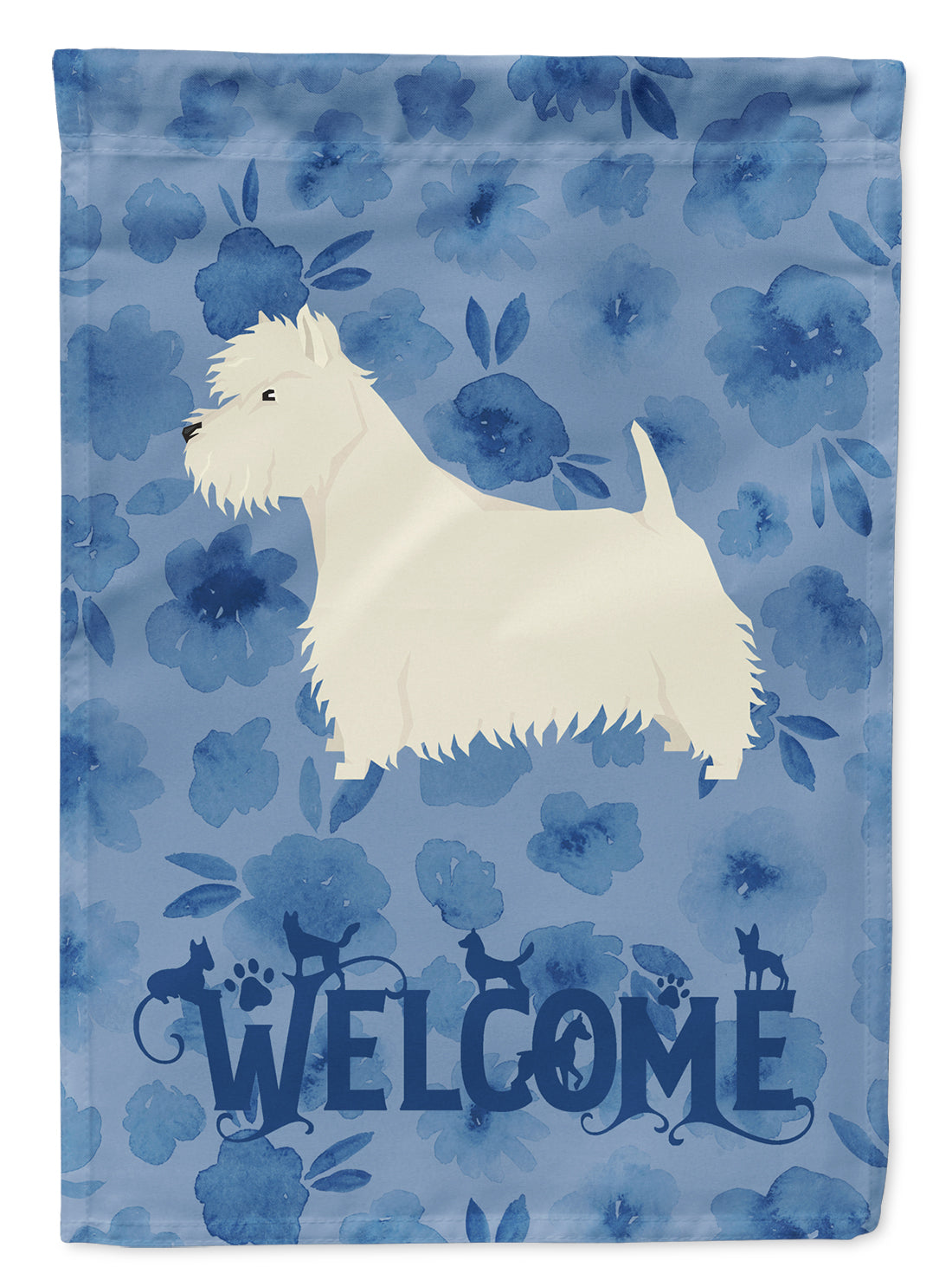 Westie Welcome Flag Canvas House Size CK6273CHF  the-store.com.