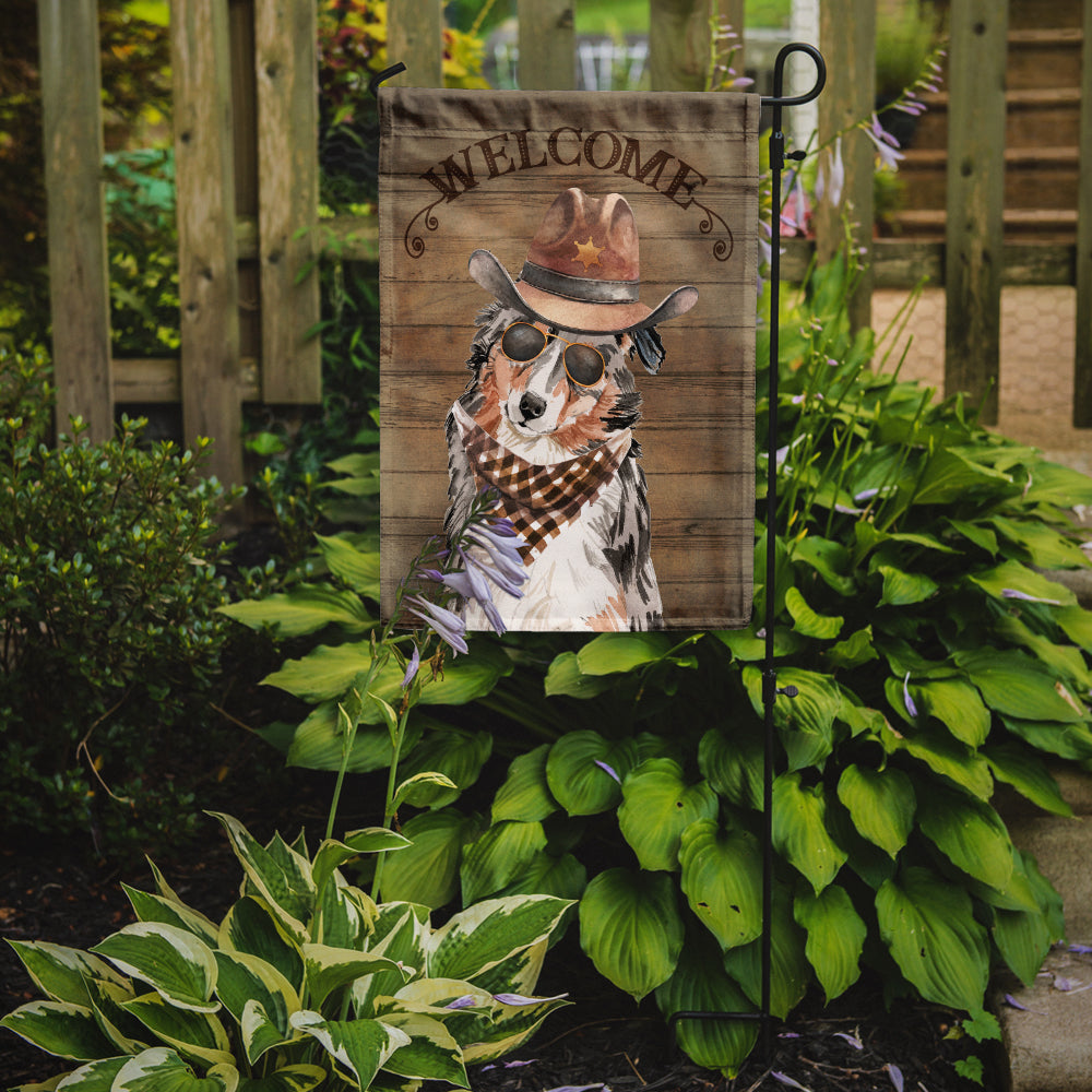 Australian Shepherd Country Dog Flag Garden Size CK6278GF  the-store.com.