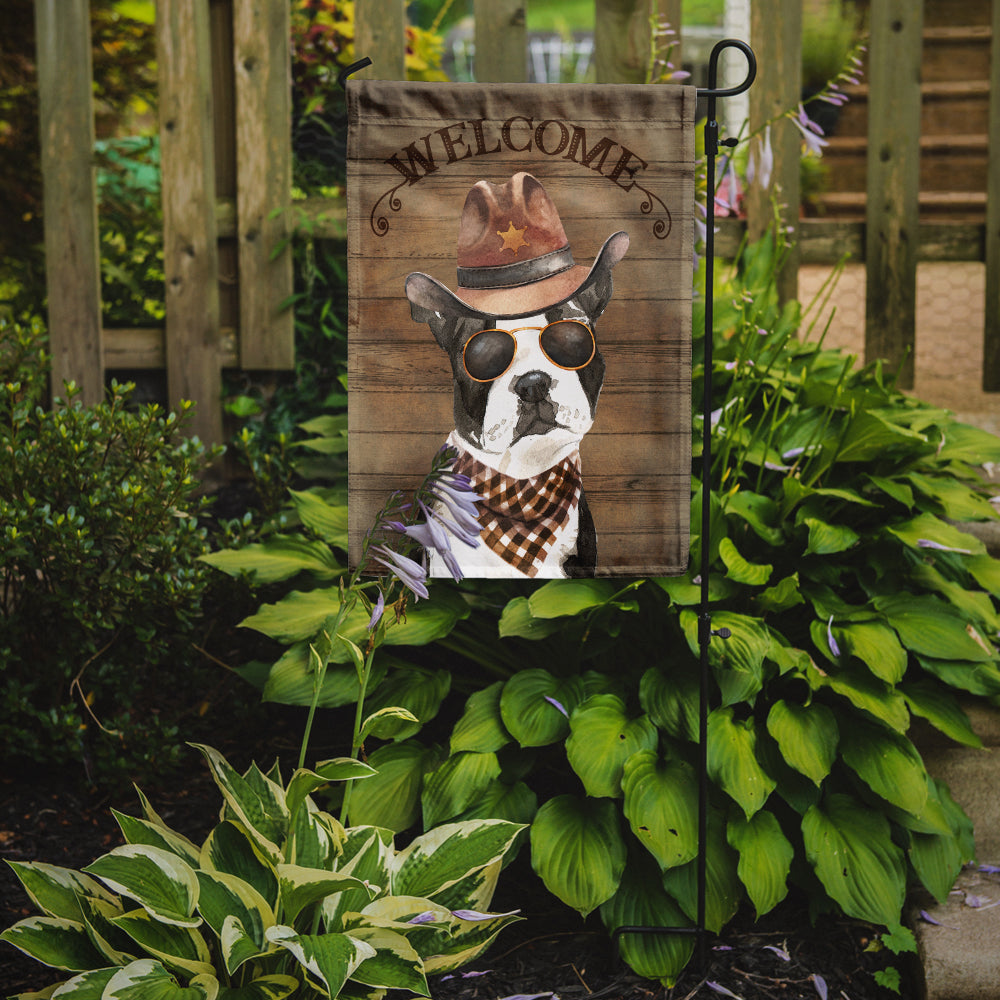 Boston Terrier Country Dog Flag Garden Size CK6291GF  the-store.com.