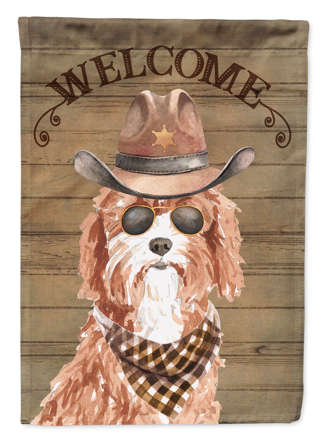 Cavapoo Country Dog Flag Garden Size CK6303GF  the-store.com.