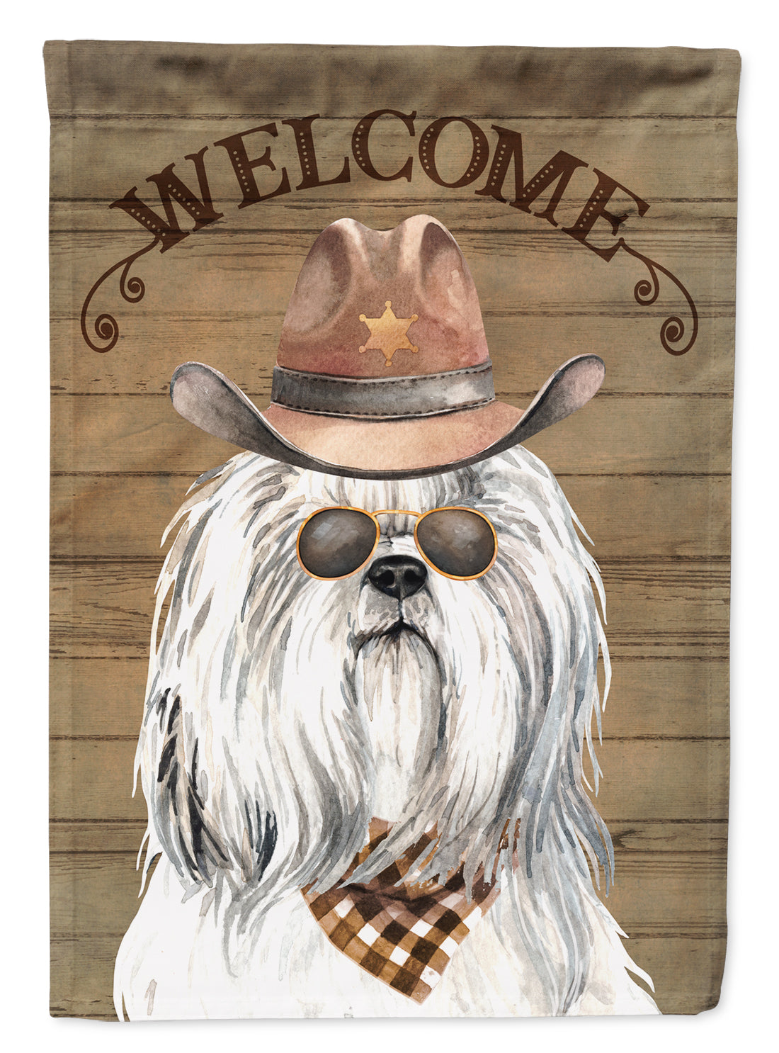 Shih Tzu Country Dog Flag Garden Size CK6326GF  the-store.com.