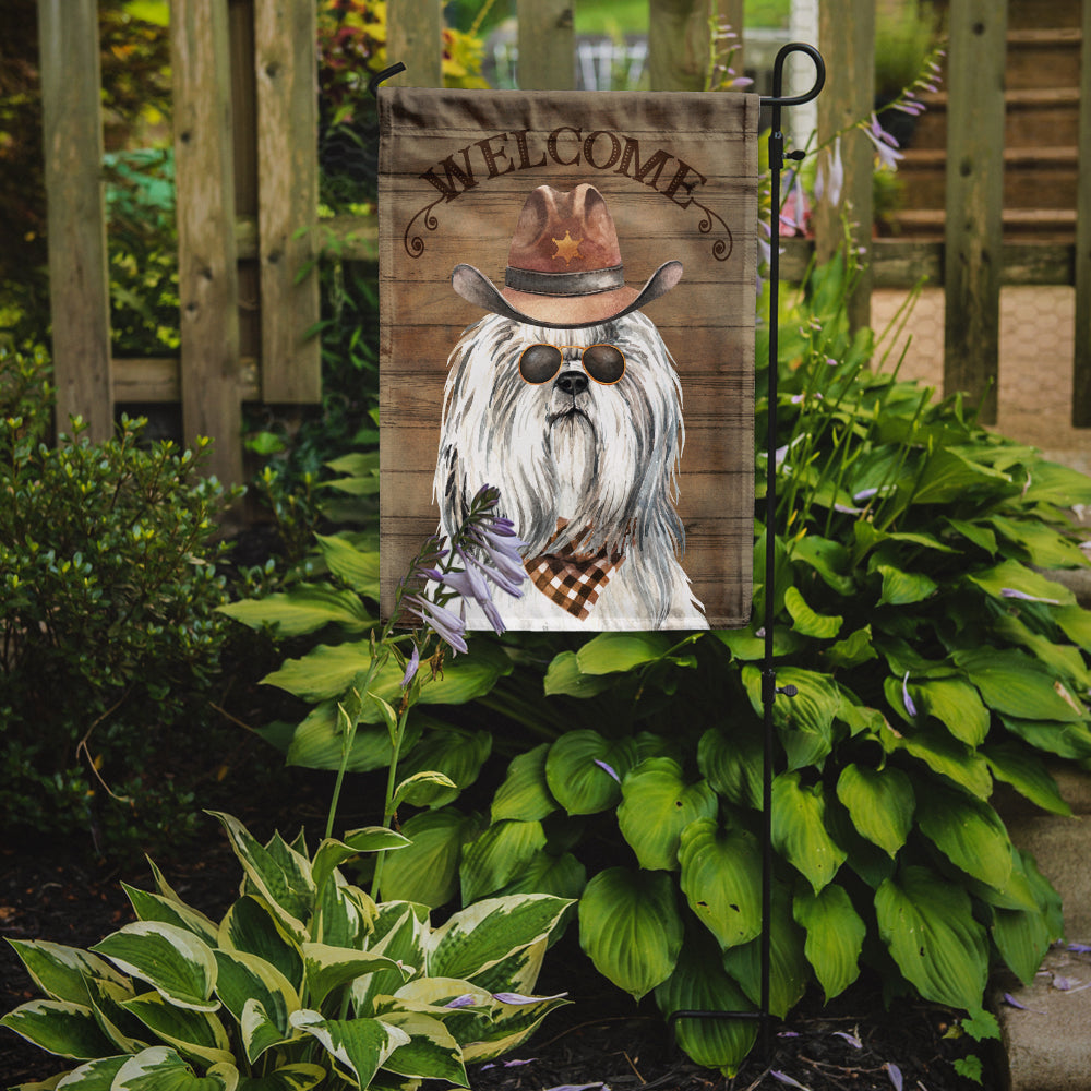 Shih Tzu Country Dog Flag Garden Size CK6326GF  the-store.com.