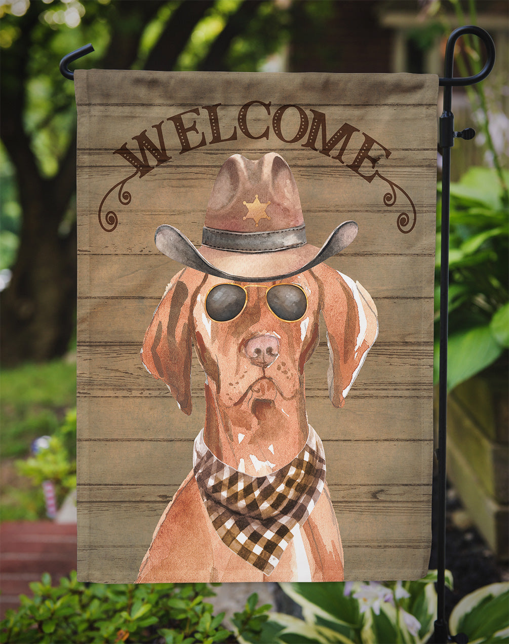 Vizsla Country Dog Flag Garden Size CK6334GF  the-store.com.