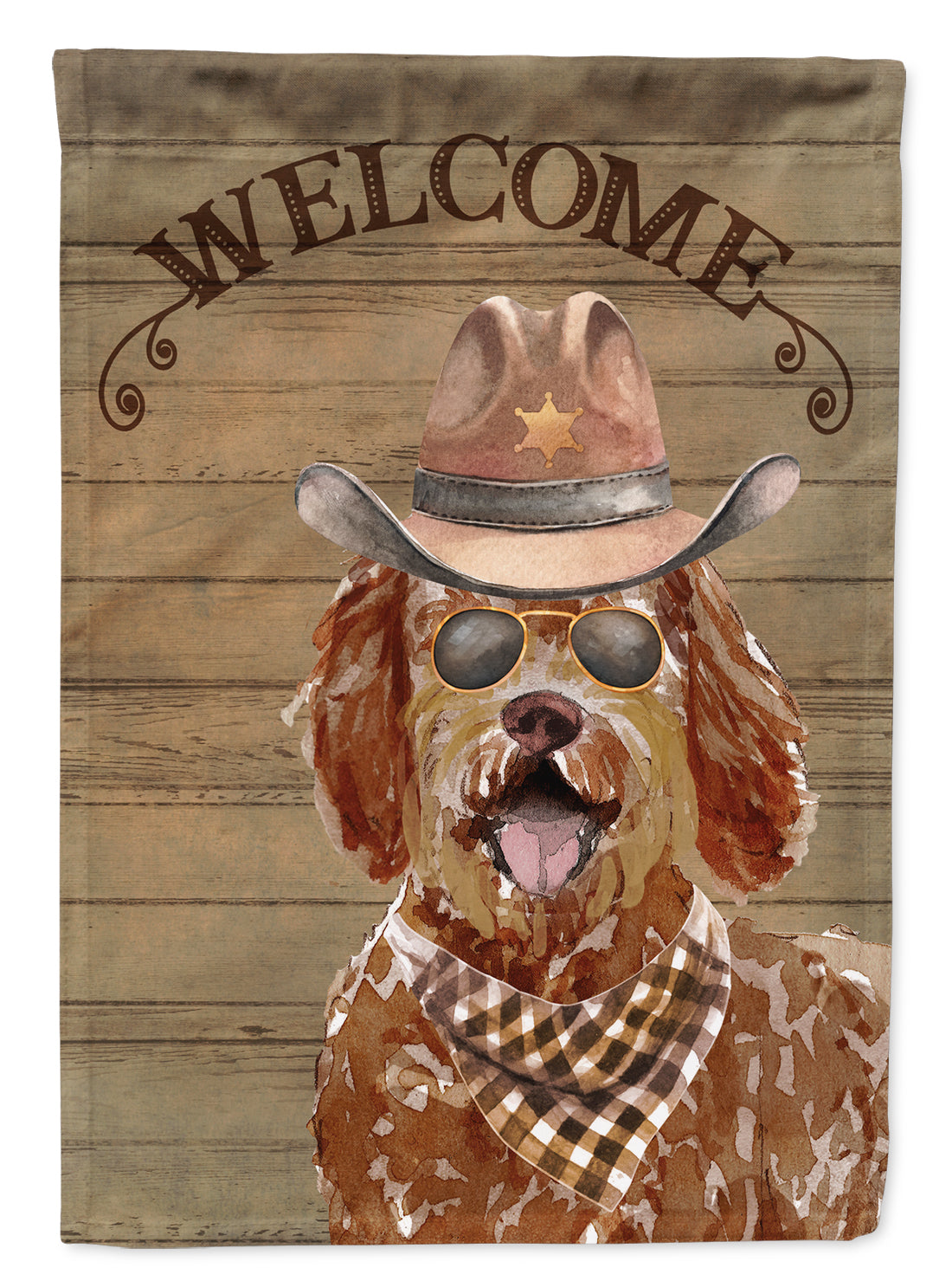 Labradoodle Country Dog Flag Garden Size CK6338GF  the-store.com.