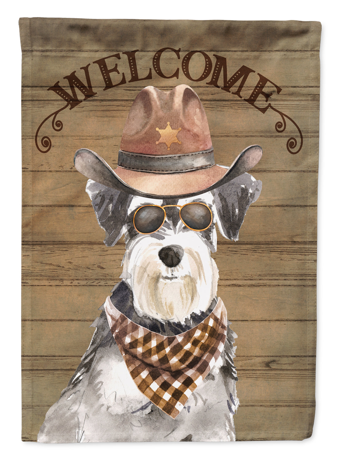 Schnauzer Country Dog Flag Garden Size CK6343GF  the-store.com.