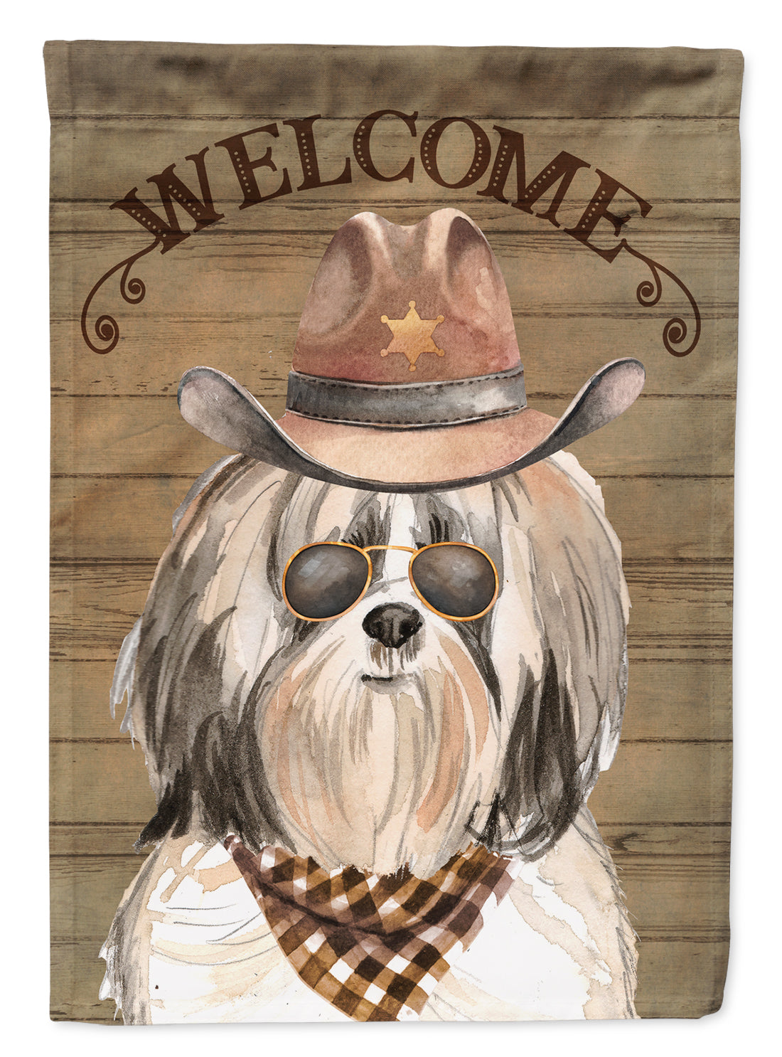 Shih Tzu #2 Country Dog Flag Garden Size CK6362GF  the-store.com.