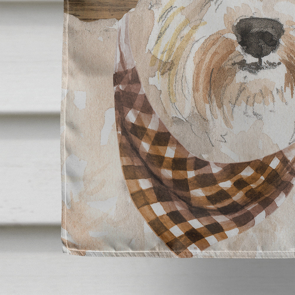Wheaten Terrier Country Dog Flag Canvas House Size CK6376CHF  the-store.com.