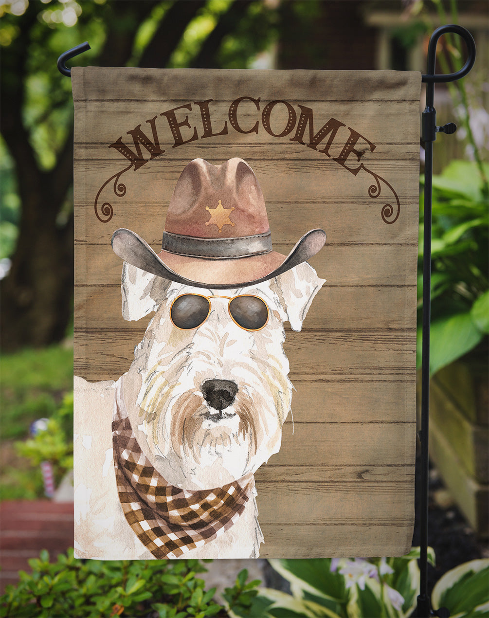 Wheaten Terrier Country Dog Flag Garden Size CK6376GF  the-store.com.