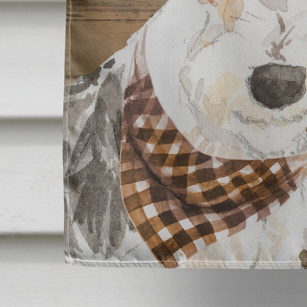 Fox Terrier Country Dog Flag Canvas House Size CK6378CHF  the-store.com.