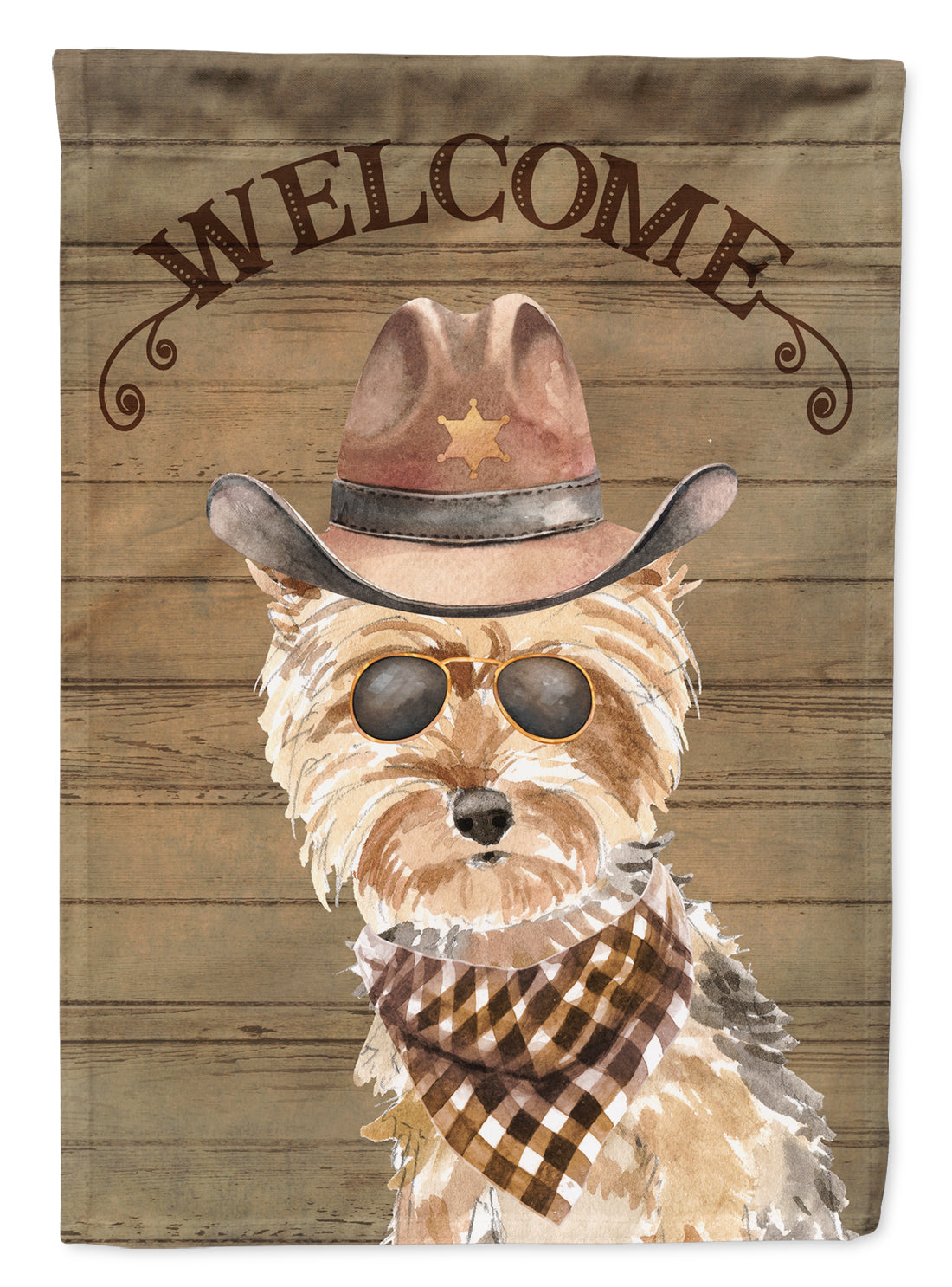 Yorkshire Terrier #2 Country Dog Flag Canvas House Size CK6380CHF  the-store.com.