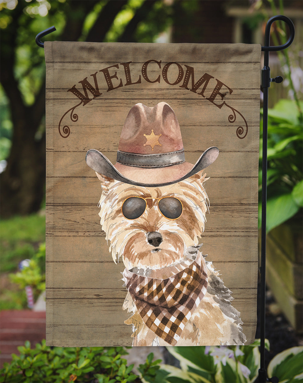 Yorkshire Terrier #2 Country Dog Flag Garden Size CK6380GF  the-store.com.