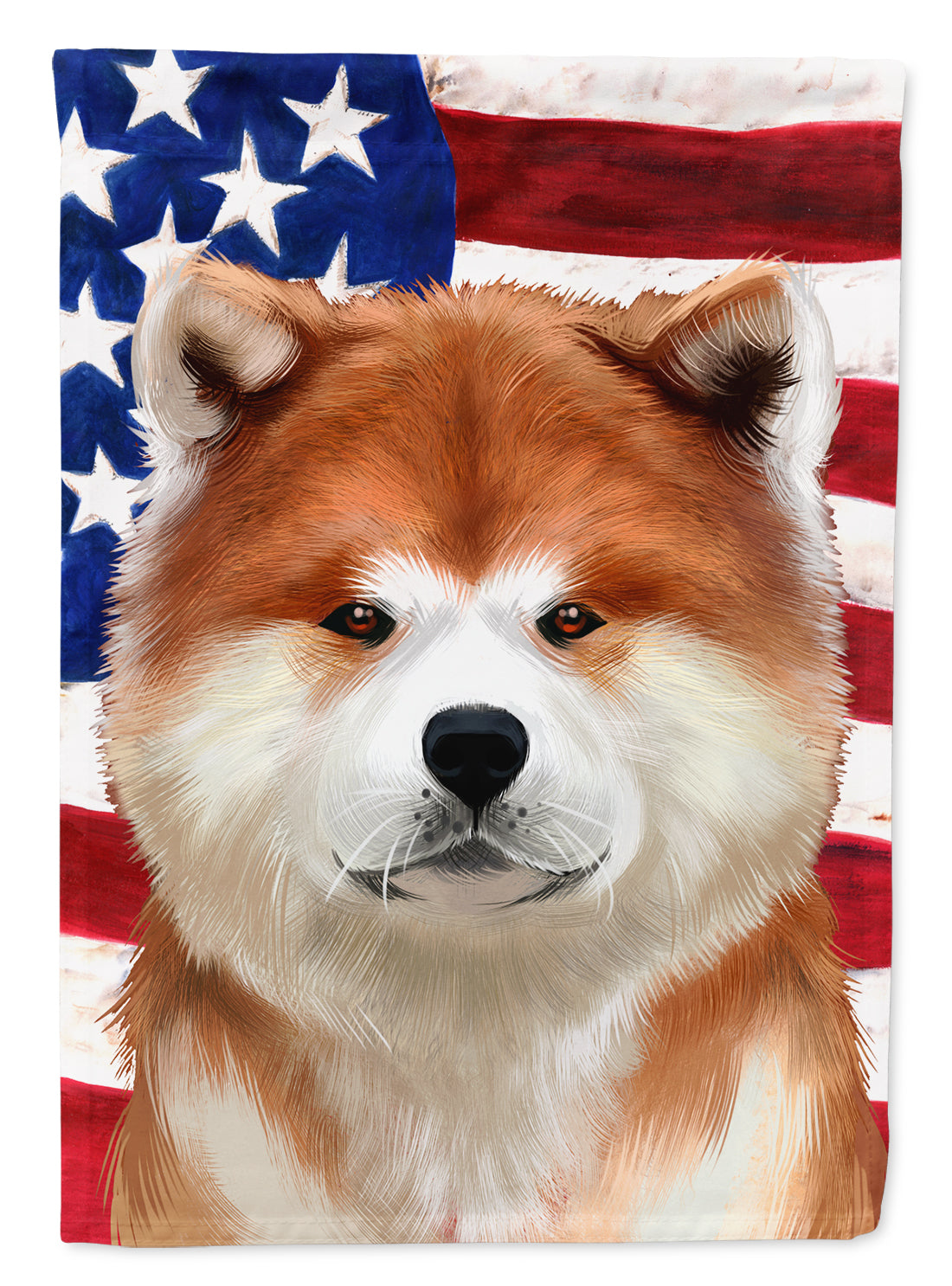 Akita American Flag Flag Garden Size CK6387GF  the-store.com.