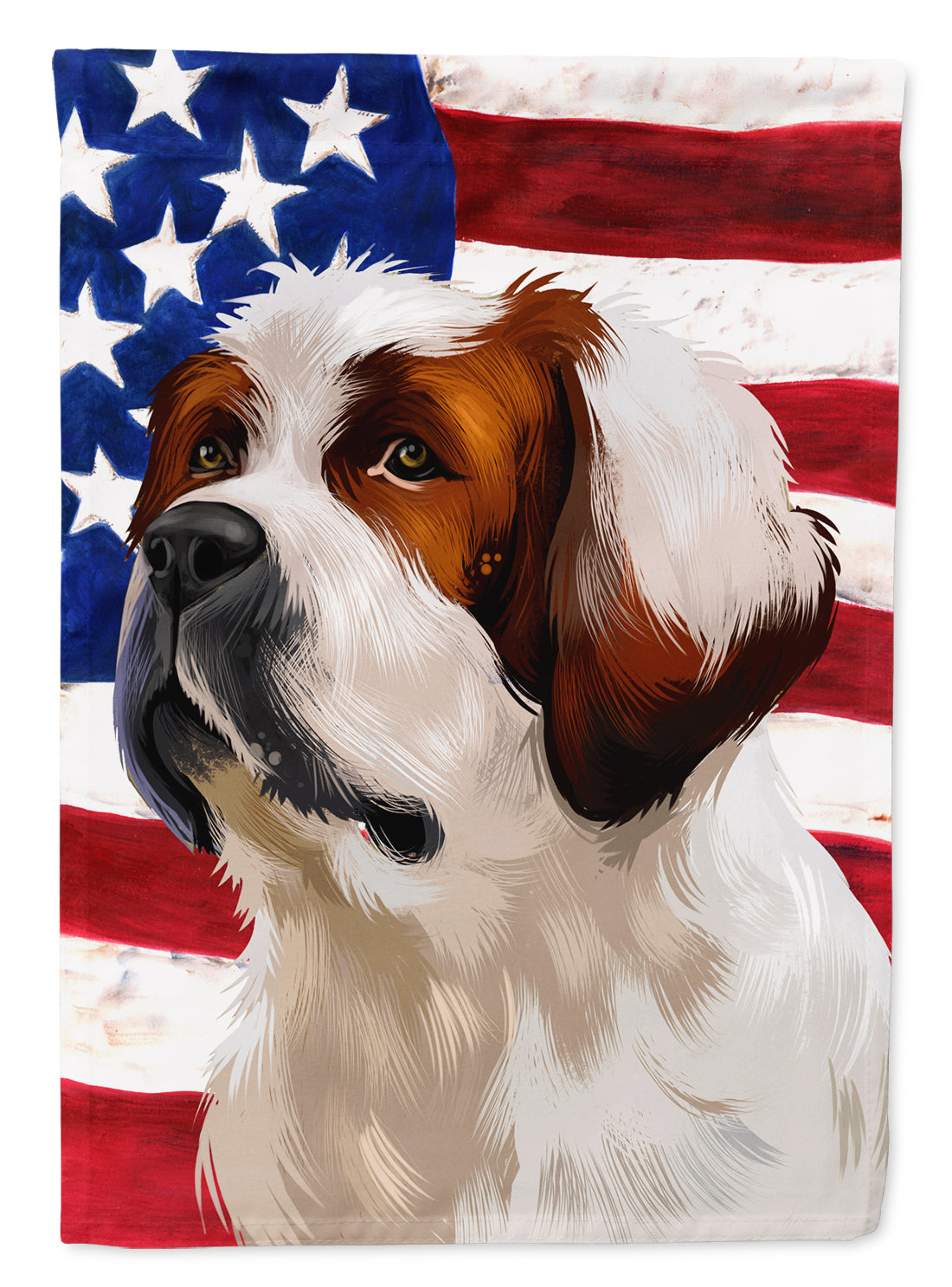 Alpine Mastiff American Flag Flag Canvas House Size CK6393CHF  the-store.com.