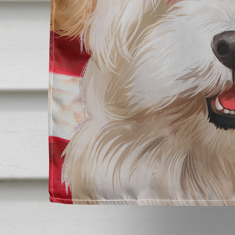 Alpine Spaniel American Flag Flag Canvas House Size CK6394CHF  the-store.com.