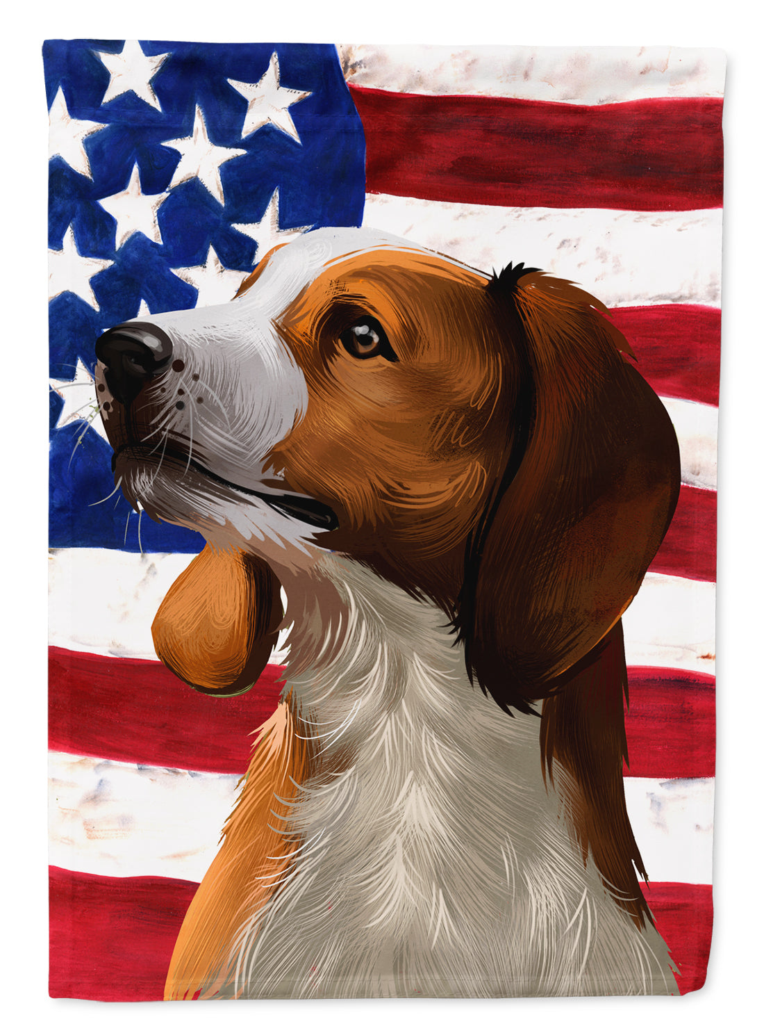 American English Coonhound American Flag Flag Garden Size CK6397GF  the-store.com.