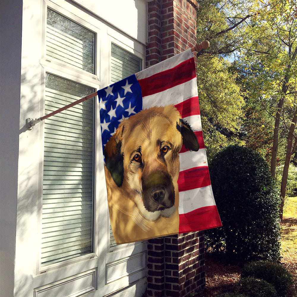 Anatolian Shepherd Dog American Flag Flag Canvas House Size CK6403CHF  the-store.com.