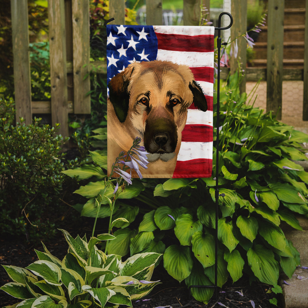 Anatolian Shepherd Dog American Flag Flag Garden Size CK6403GF  the-store.com.