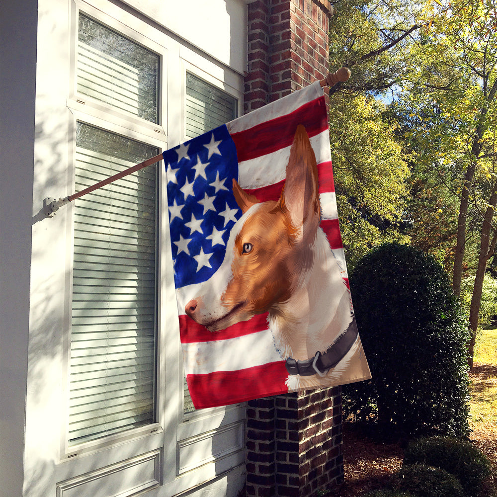 Andalusian Hound Dog American Flag Flag Canvas House Size CK6404CHF  the-store.com.
