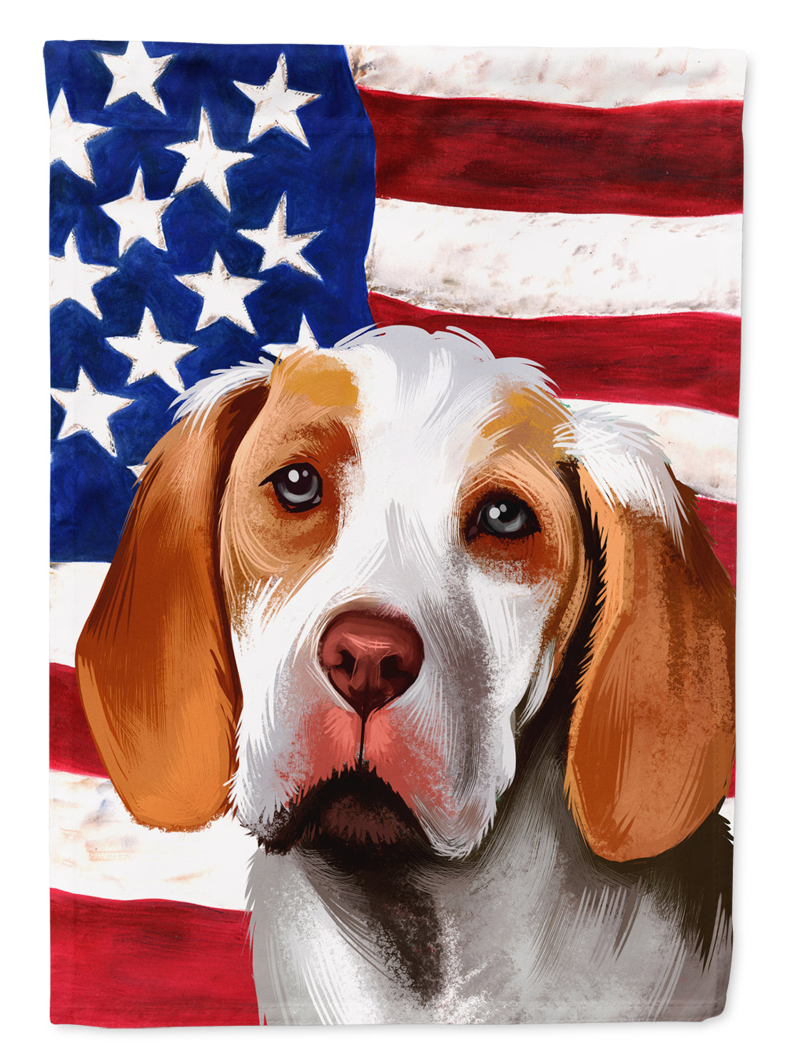 Ariege Pointer Dog American Flag Flag Garden Size CK6406GF  the-store.com.