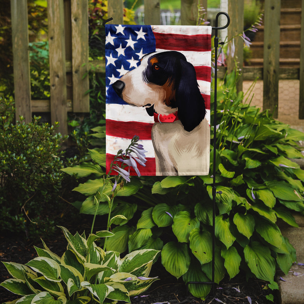 Ariegeois Dog American Flag Flag Garden Size CK6407GF  the-store.com.