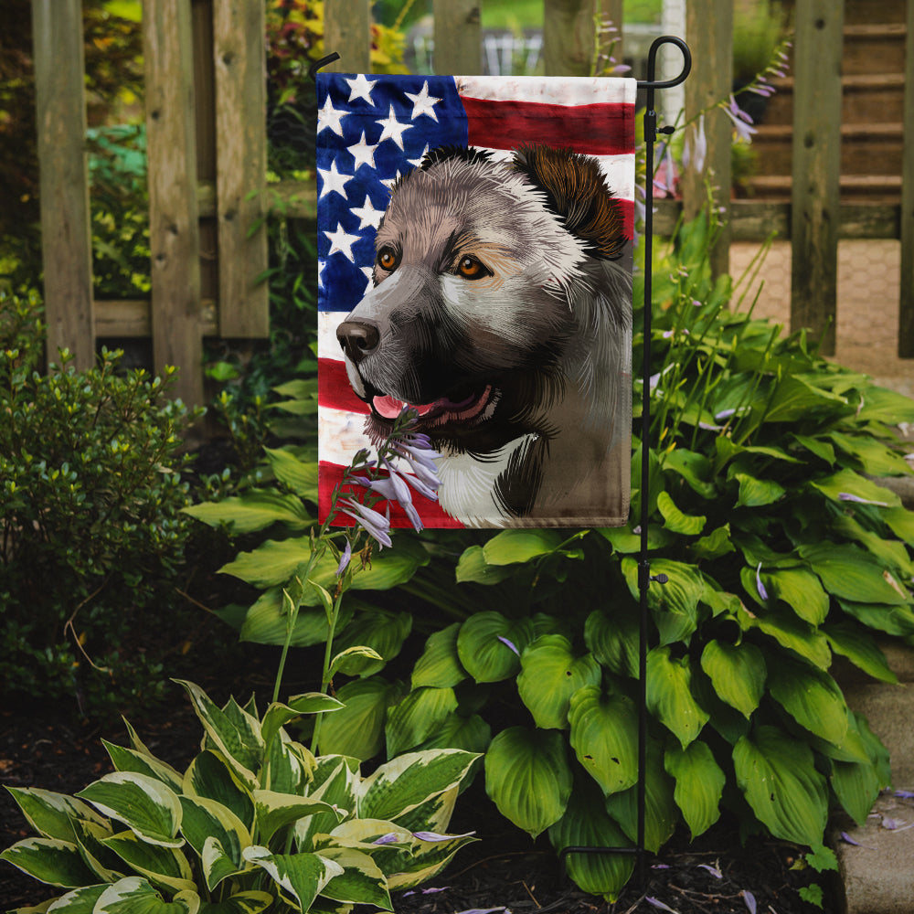 Armenian Gamper Dog American Flag Flag Garden Size CK6408GF  the-store.com.