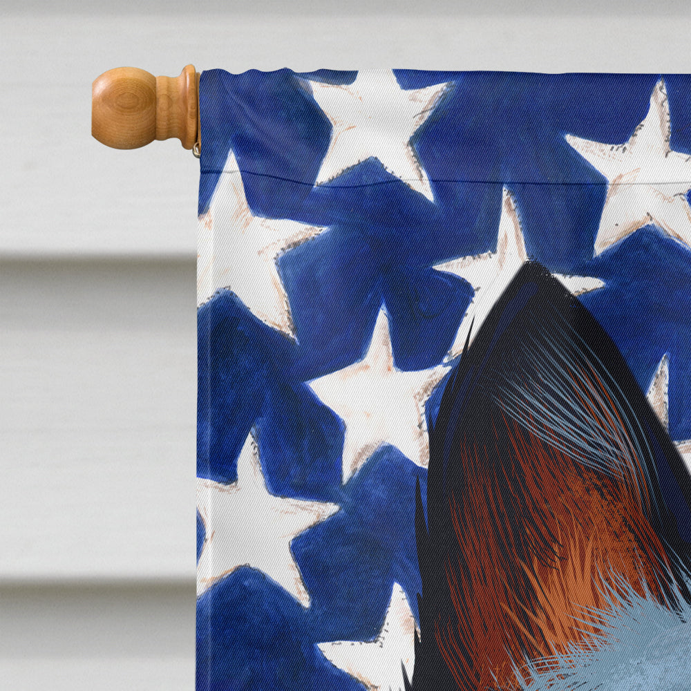 Australian Cattle Dog American Flag Flag Canvas House Size CK6410CHF  the-store.com.