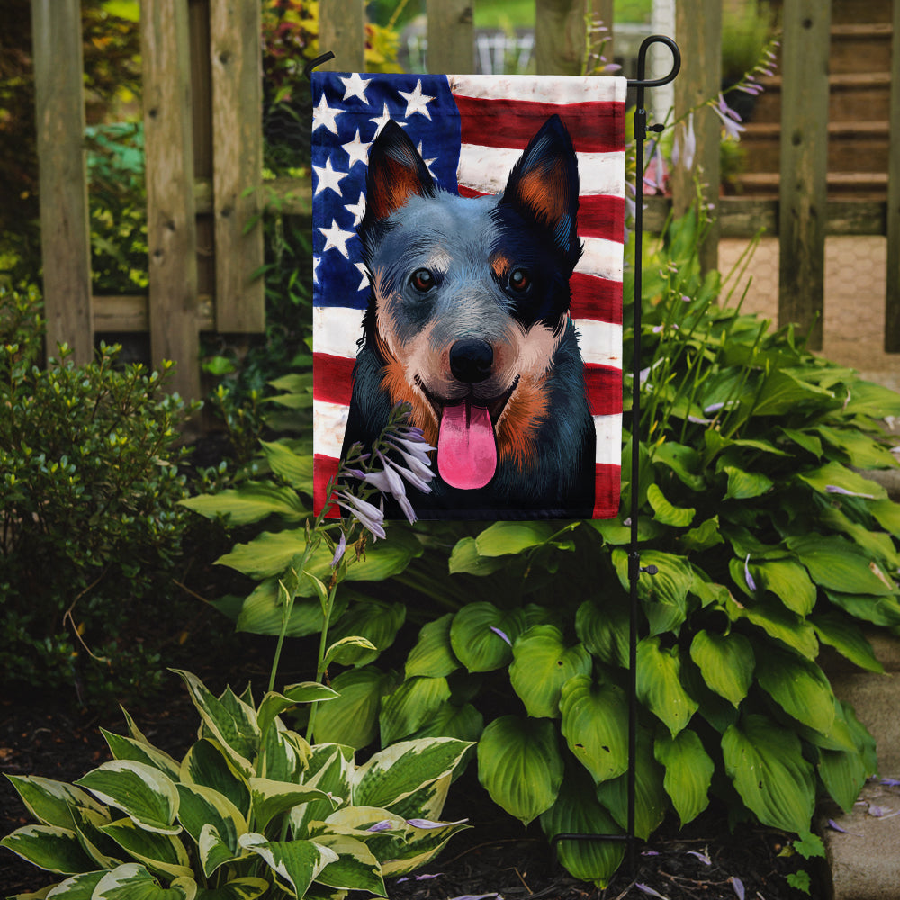 Australian Cattle Dog American Flag Flag Garden Size CK6410GF  the-store.com.