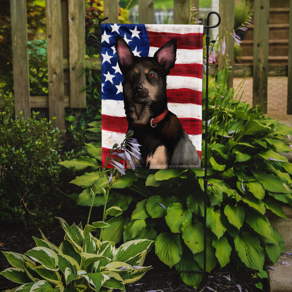 Australian Kelpie American Flag Flag Garden Size CK6411GF  the-store.com.